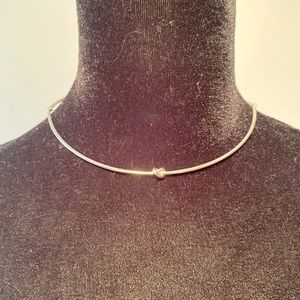 Stella & Dot knot silver choker